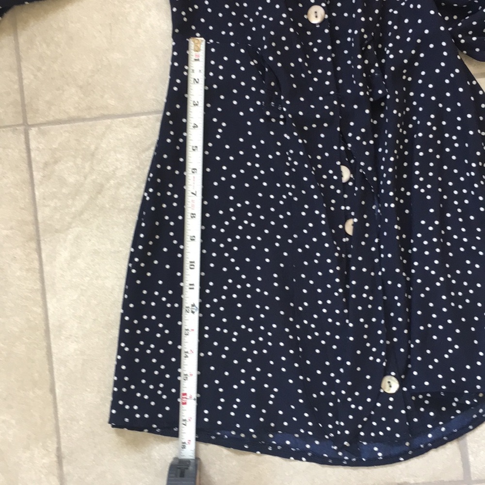 Blue/white polka dotted dress - Picture 11 of 14
